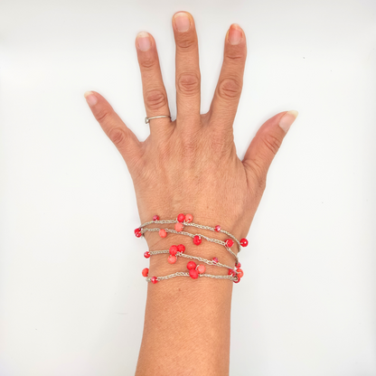 Collana o Bracciale Creative Rosso